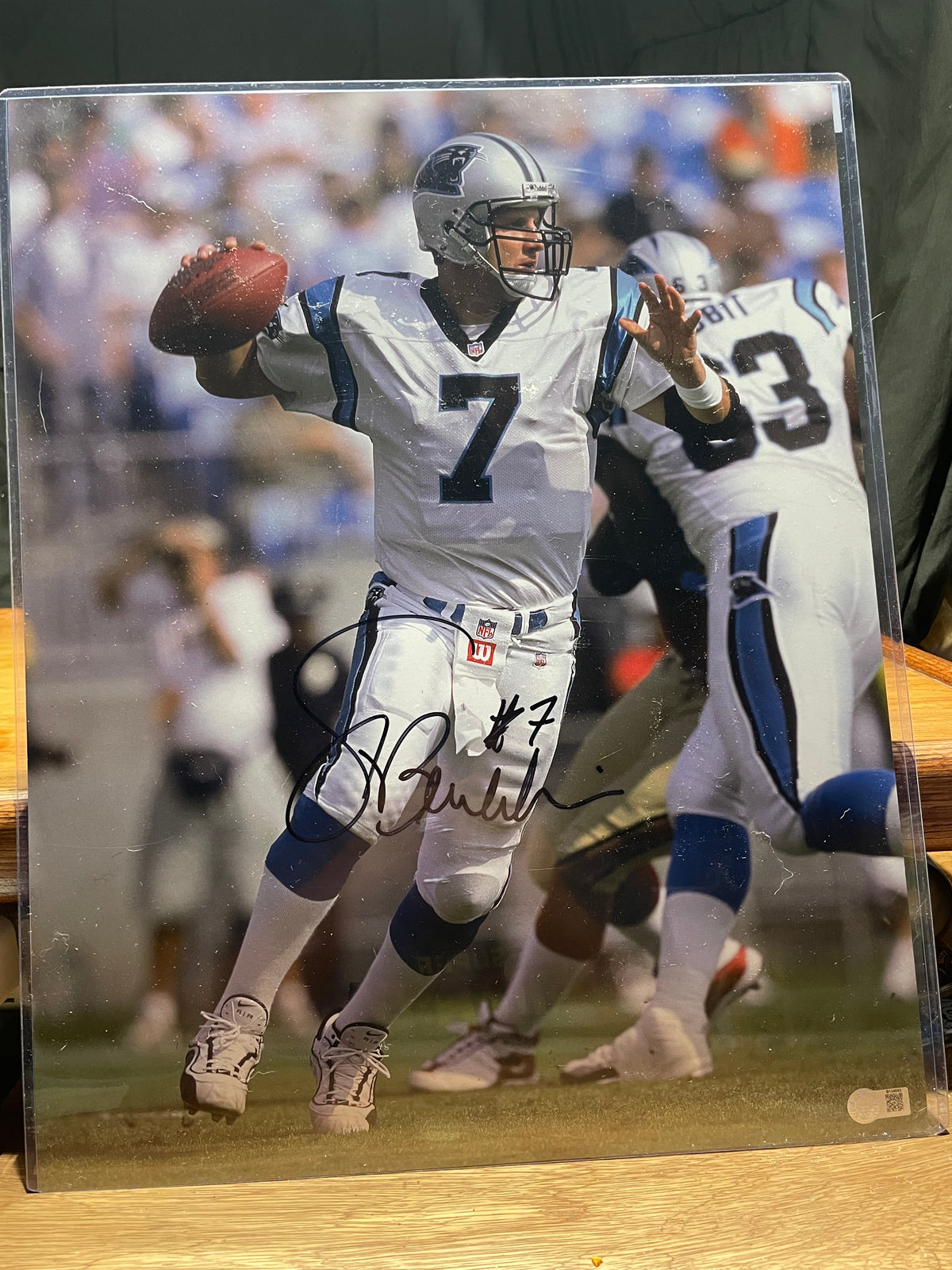Steve Beuerlein Autographed 16x20 Photograph- Schwartz Hologram