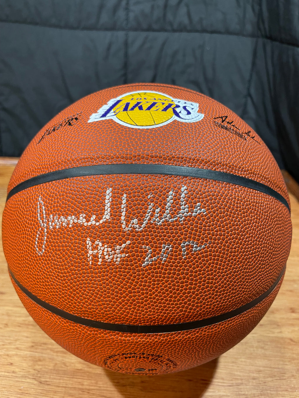Jamaal Wilkes Autographed Lakers Basketball- Schwartz Hologram and Certificate of Authenticity