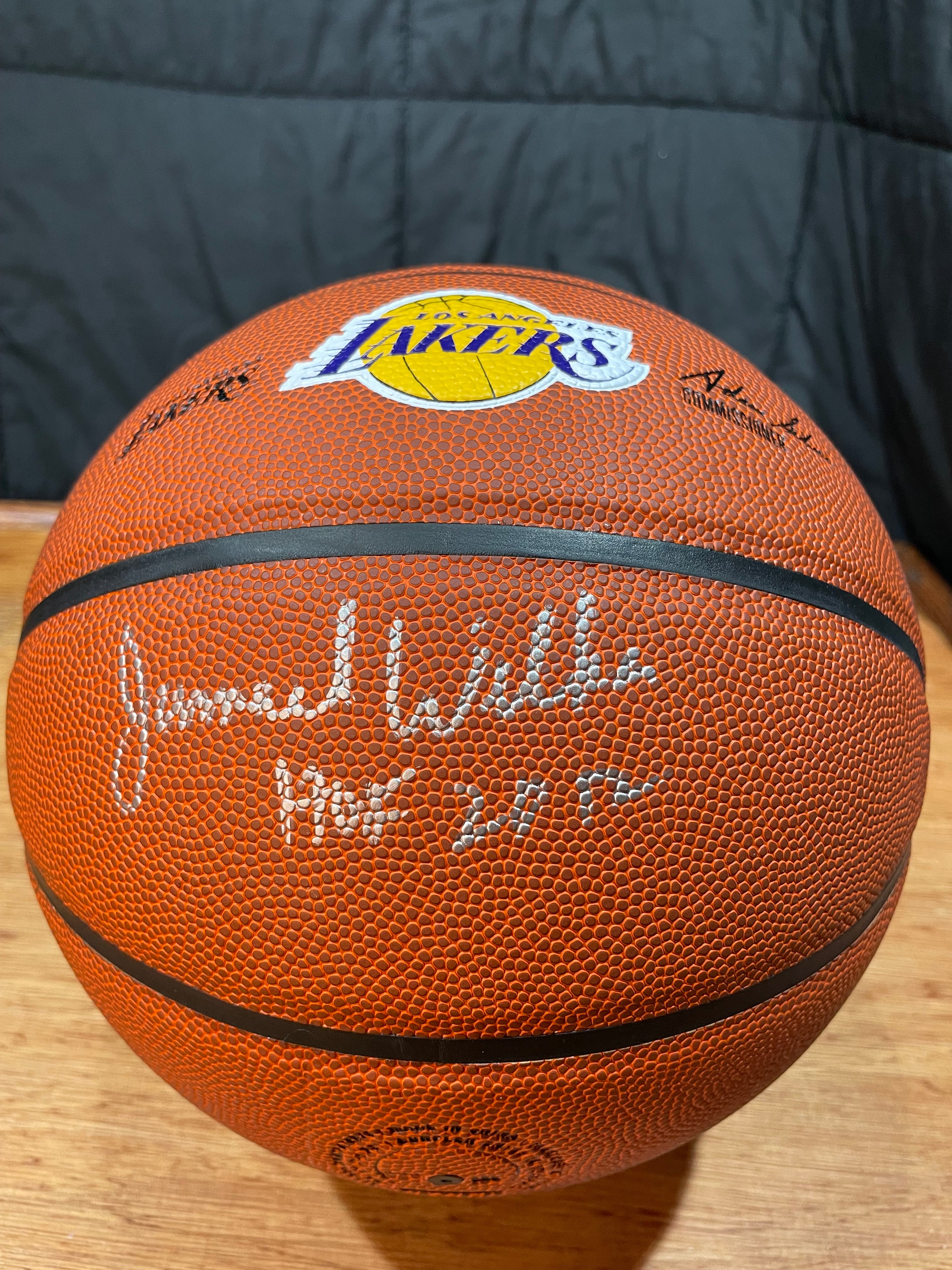 Jamaal Wilkes Autographed Lakers Basketball- Schwartz Hologram and Certificate of Authenticity
