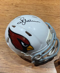 Ottis “O.J.” Anderson Autograghed Cardinals Mini Helmet - Schwartz Certified