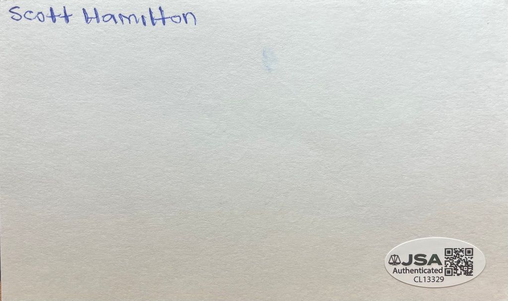 Scott Hamilton Autographed Stationary Card - JSA Certified