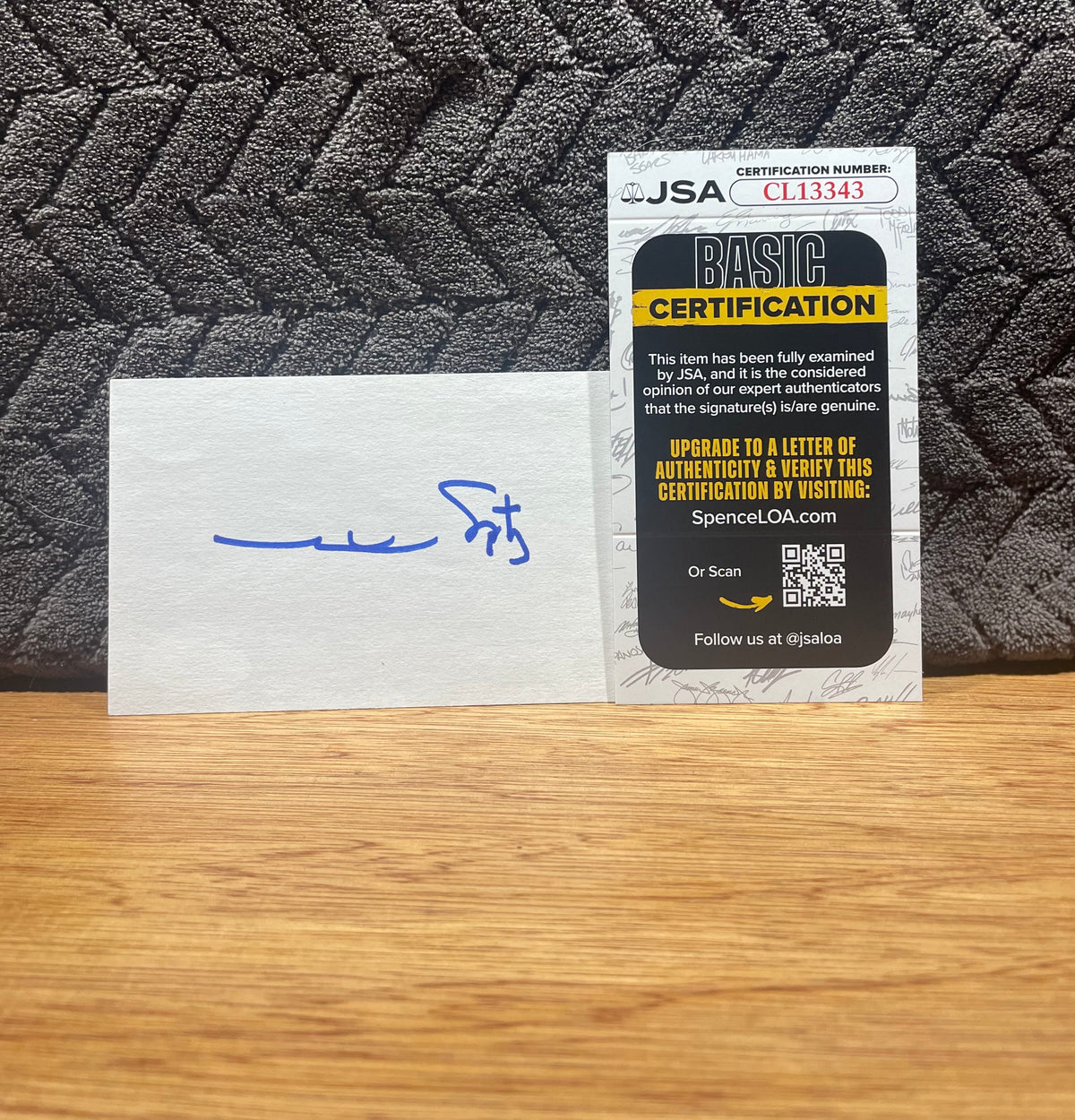 Mark Spitz Autographed Stationary Card - JSA Certified