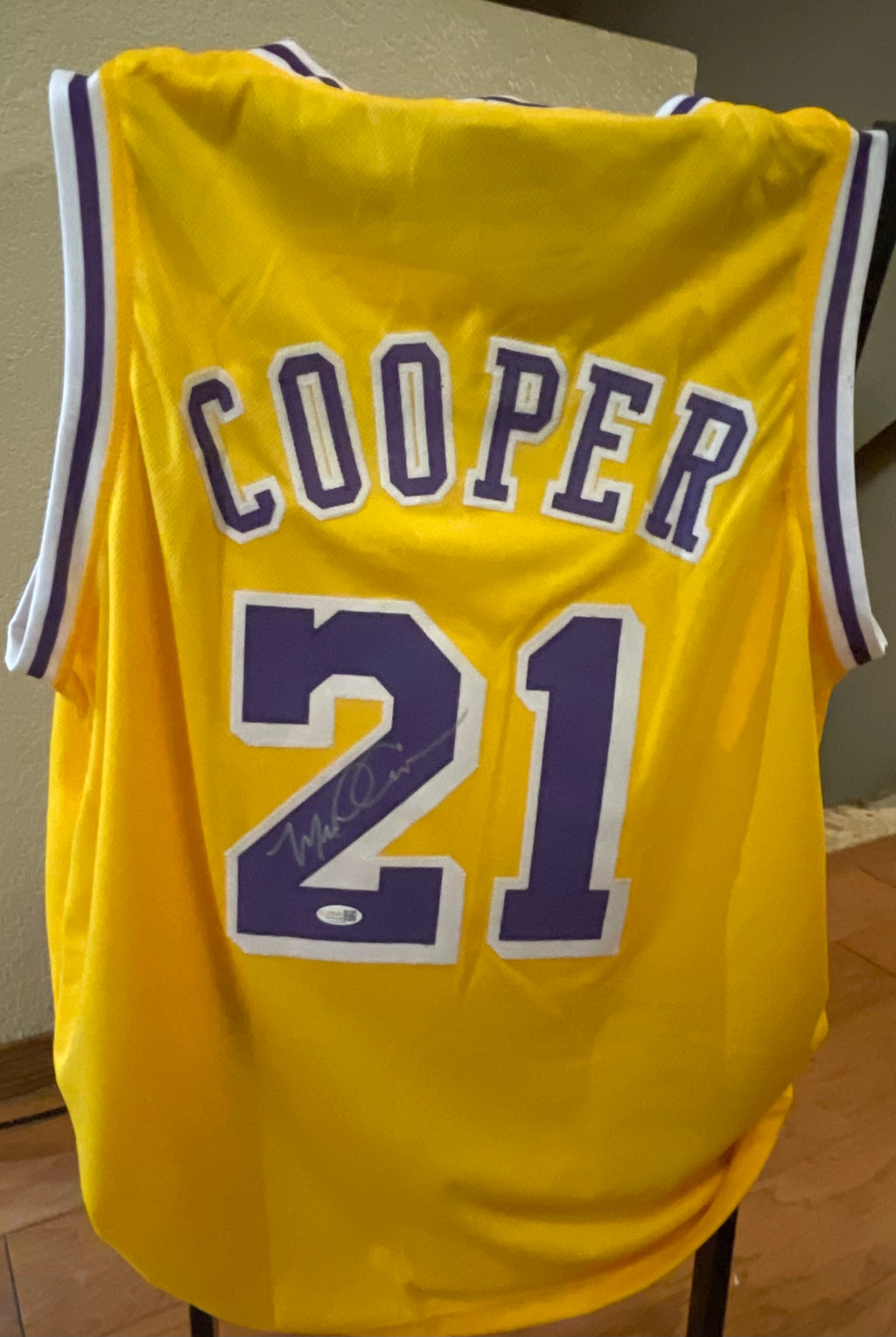 Michael Cooper Autographed Lakers “Showtime” Jersey - JSA