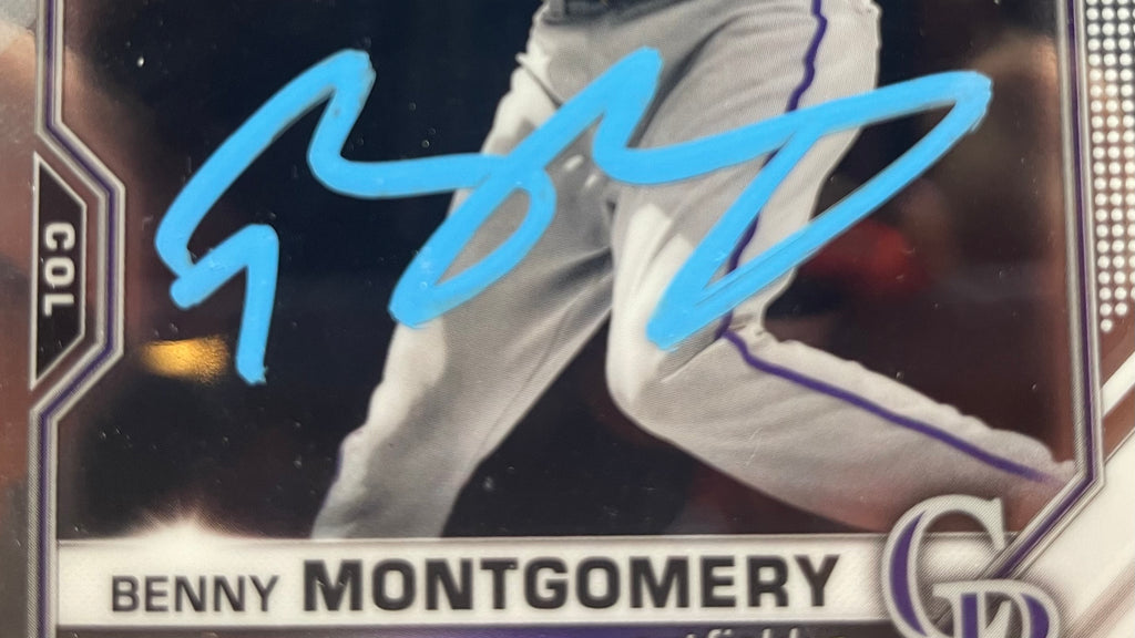 Benny Montgomery Autographed 2021 Bowman - PSA/DNA Certified