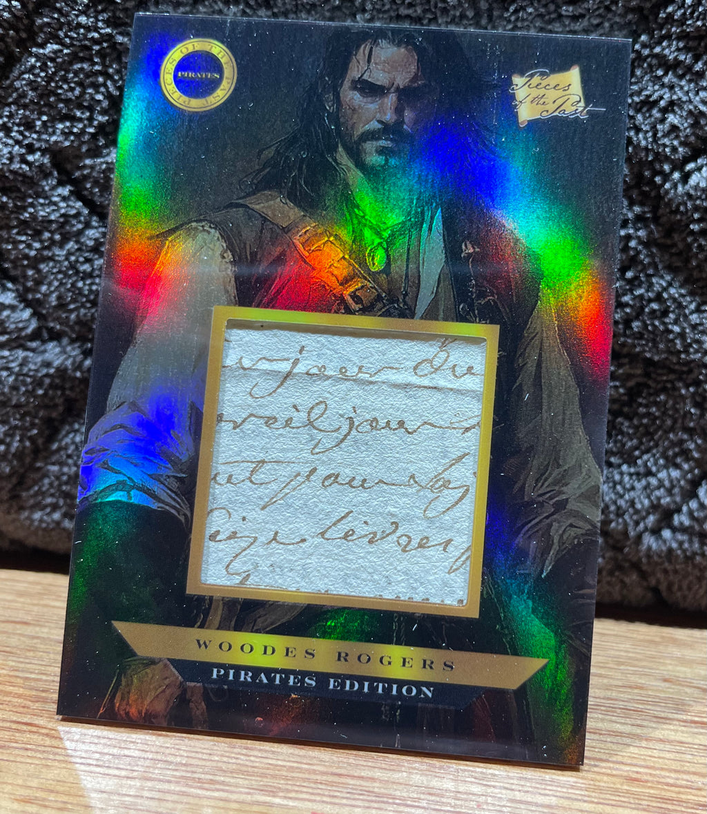 Woodes Rogers - Authentic Relic Card- 2025 Pieces of the Past - Pirate Edition