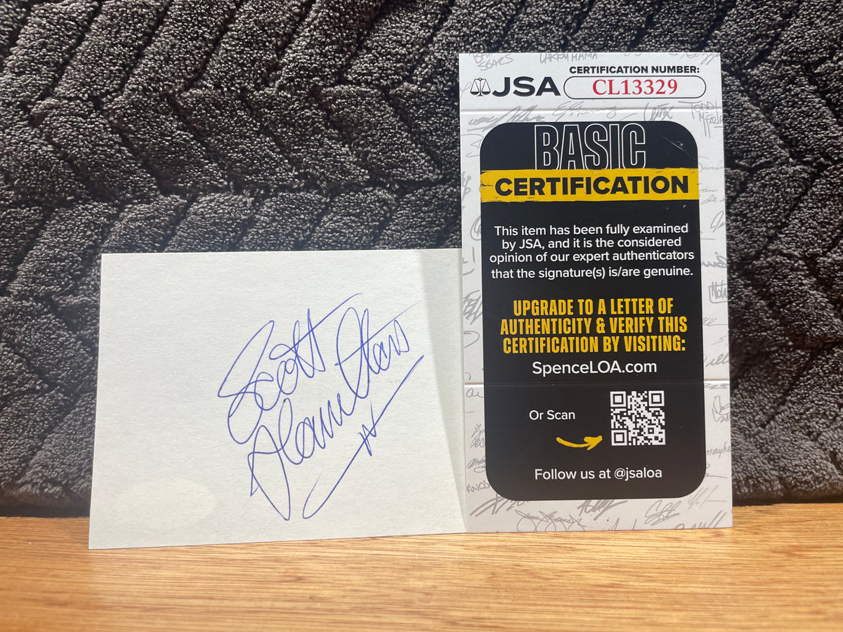 Scott Hamilton Autographed Stationary Card - JSA Certified