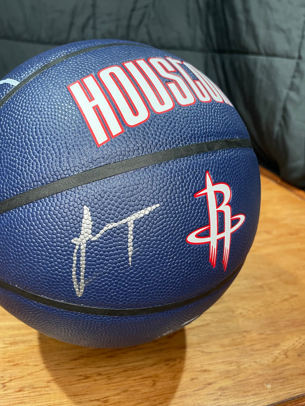 Jalen Green Autographed Rockets City Edition 75th Anniversary Basketball- Fanatics Hollogram