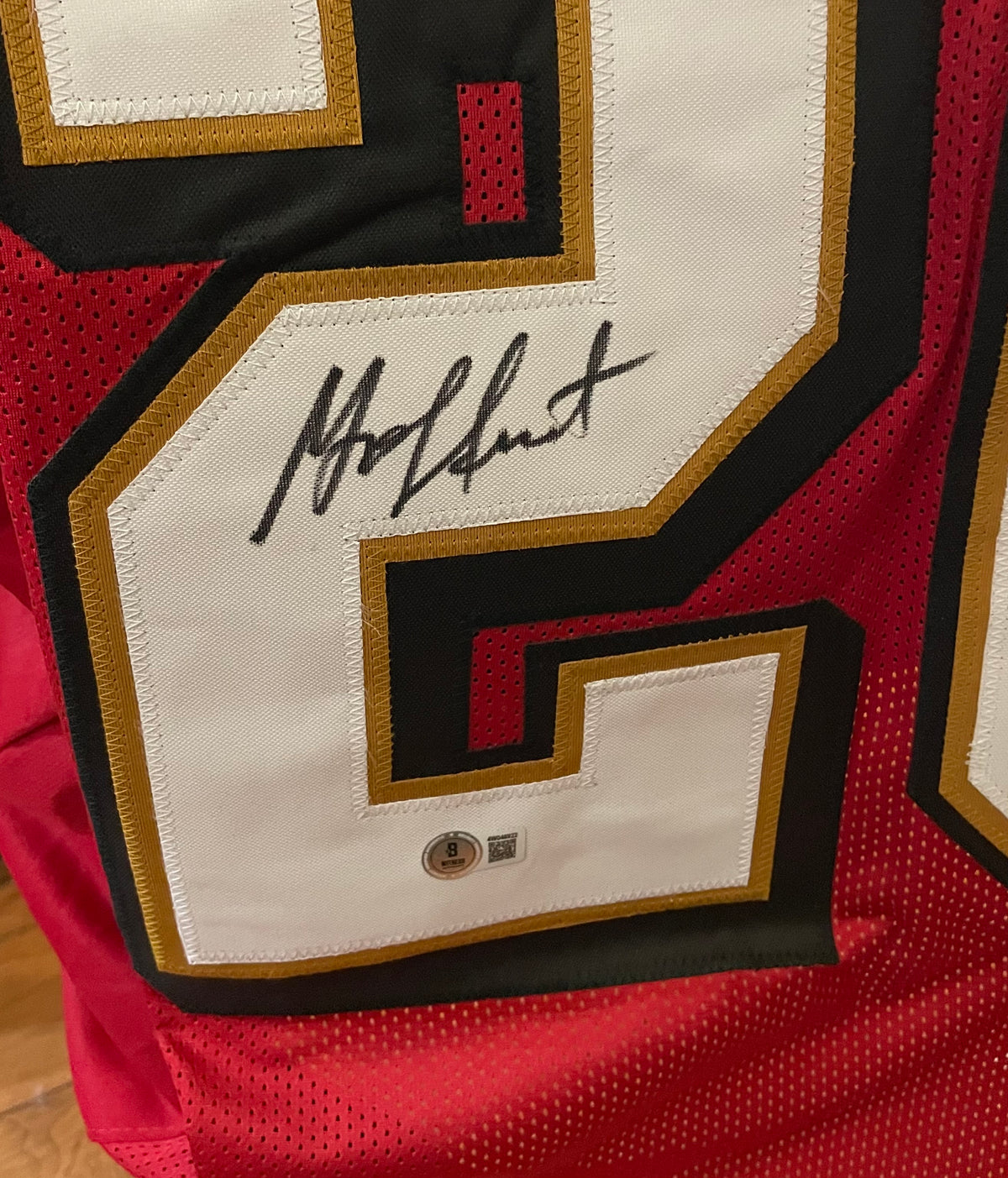 Garrison Hearst Autographed 49ers Custom Jersey - Beckett Certified
