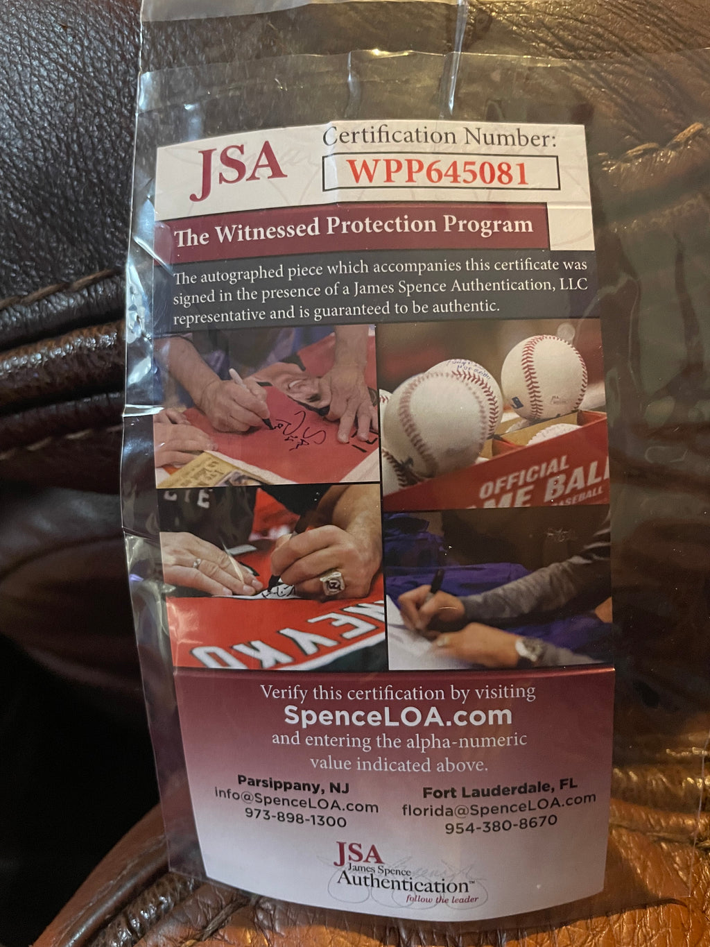 David Montgomery Autographed Chicago Bears Football- JSA Hologram and Certificate of Authenticity
