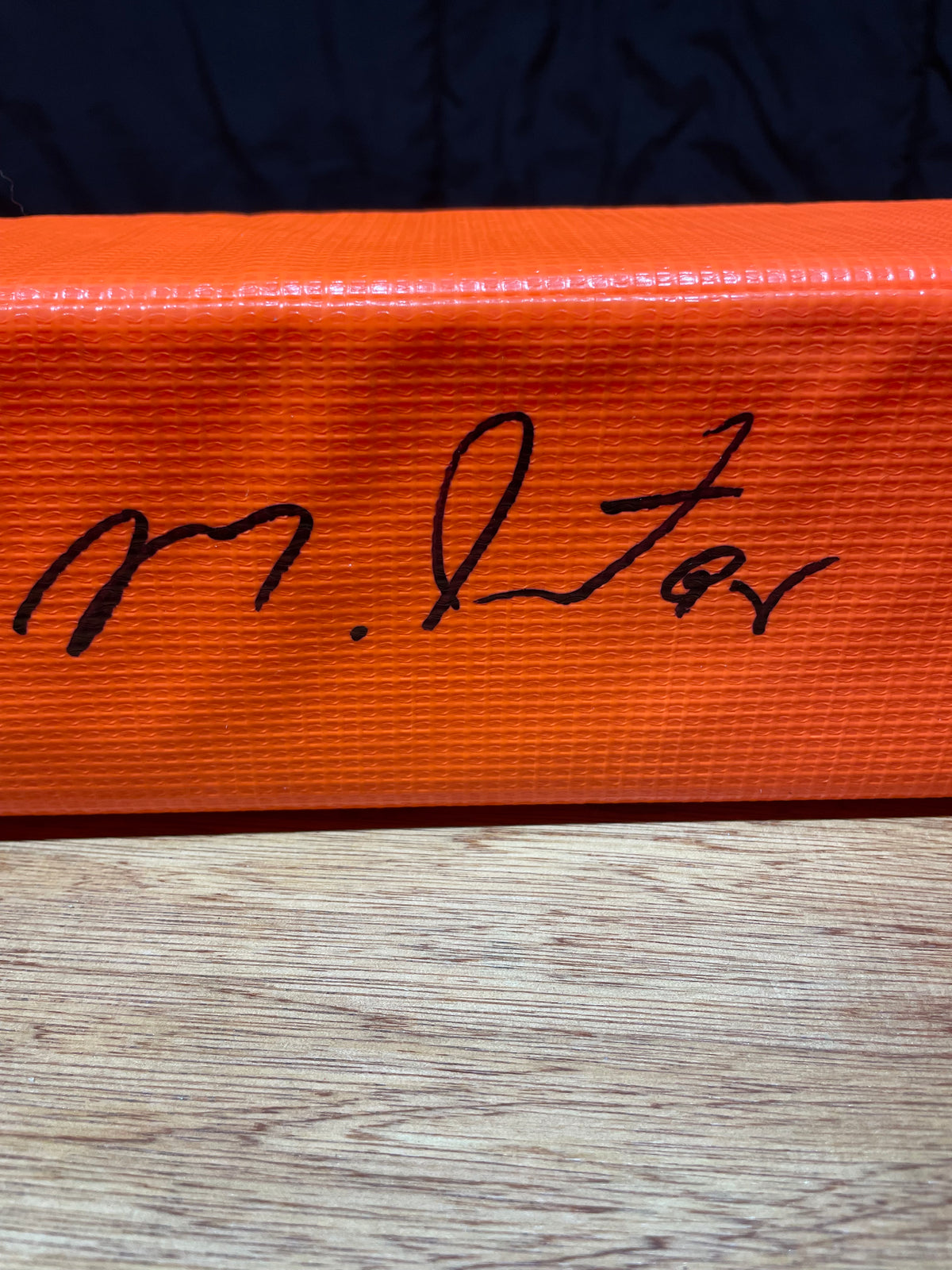 Montez Sweat Autographed End Zone Pylon- Schwartz Hologram and Certificate of Authenticity