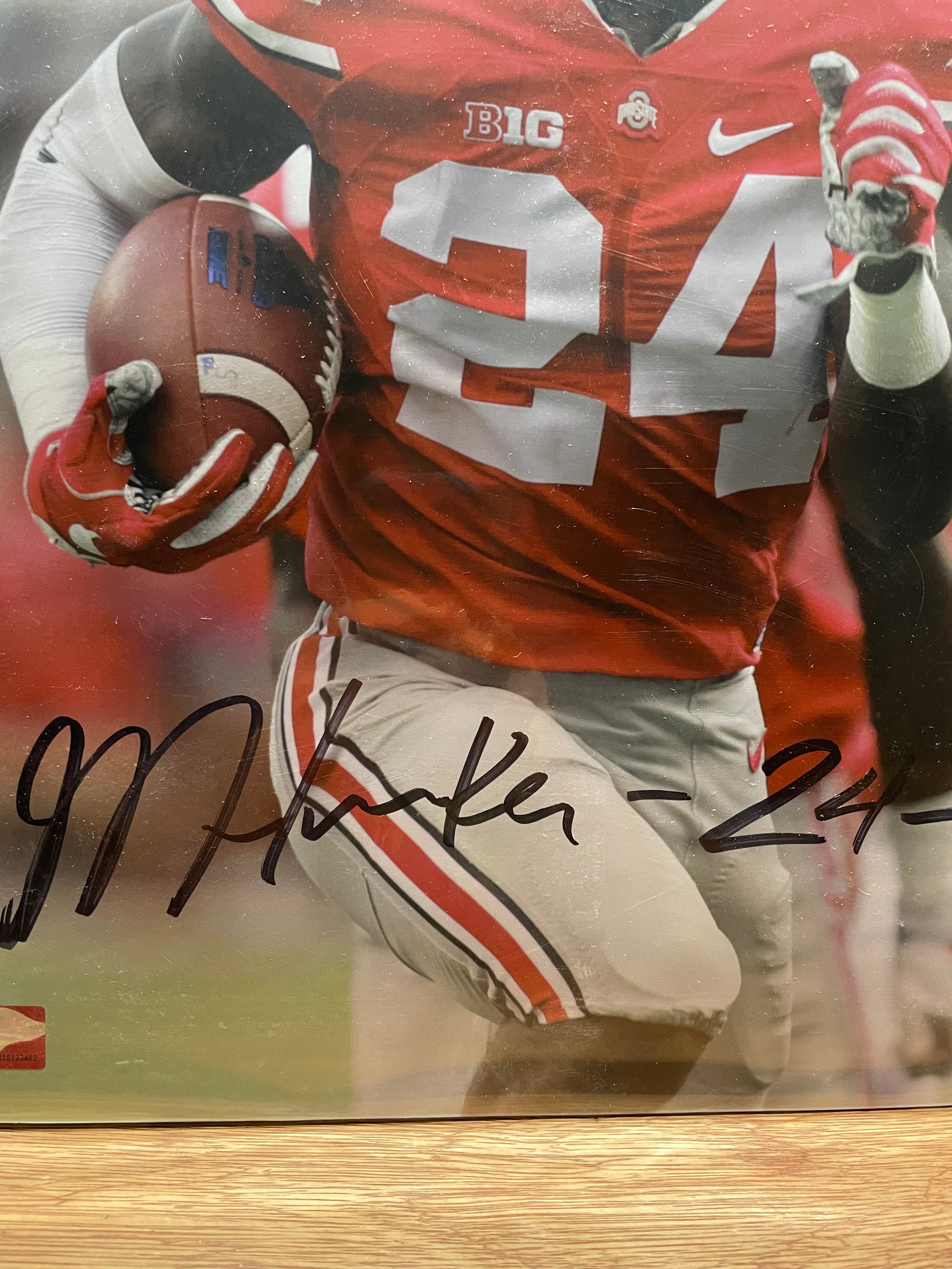 Malik Hooker Autographed 16x20 Photograph- JSA Hologram