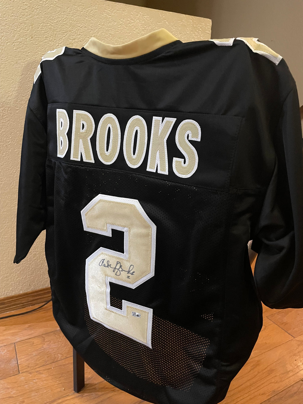 Aaron Brooks Autographed New Orleans Saints Custom Jersey - SI Certified