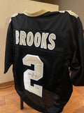 Aaron Brooks Autographed New Orleans Saints Custom Jersey - SI Certified