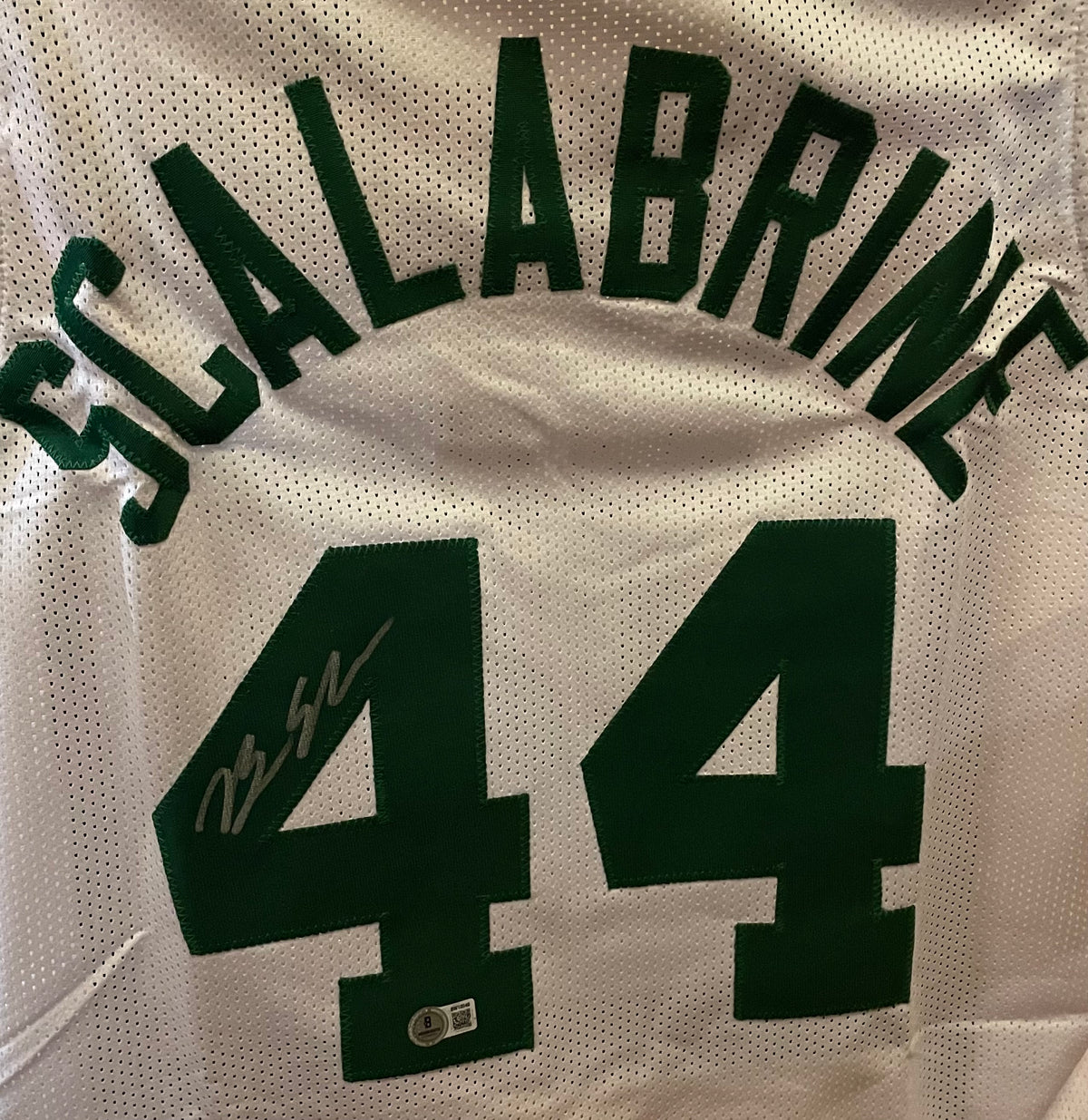 Brian Scalabrine - “White Mamba” - Autographed Boston Celtics Custom Jersey - Beckett Certified