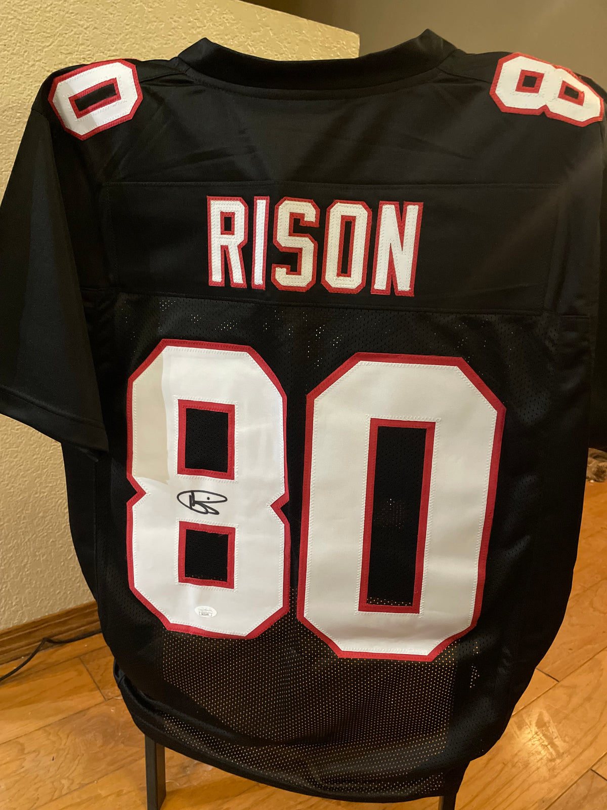 Andre Rison Autographed Atlanta Falcons Custom Jersey - JSA