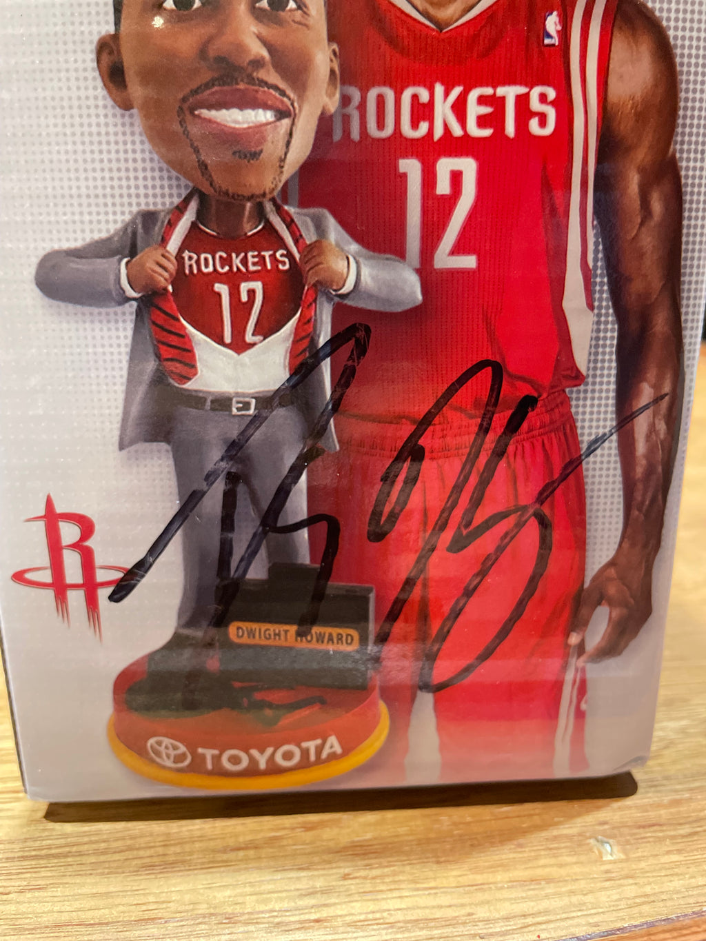 Dwight Howard Autographed Rockets Bobblehead- JSA Hologram