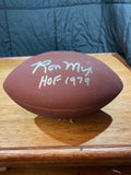 Ron Mix Chargers Autographed Football- Schwartz Hologram and Certificate of Authenticity
