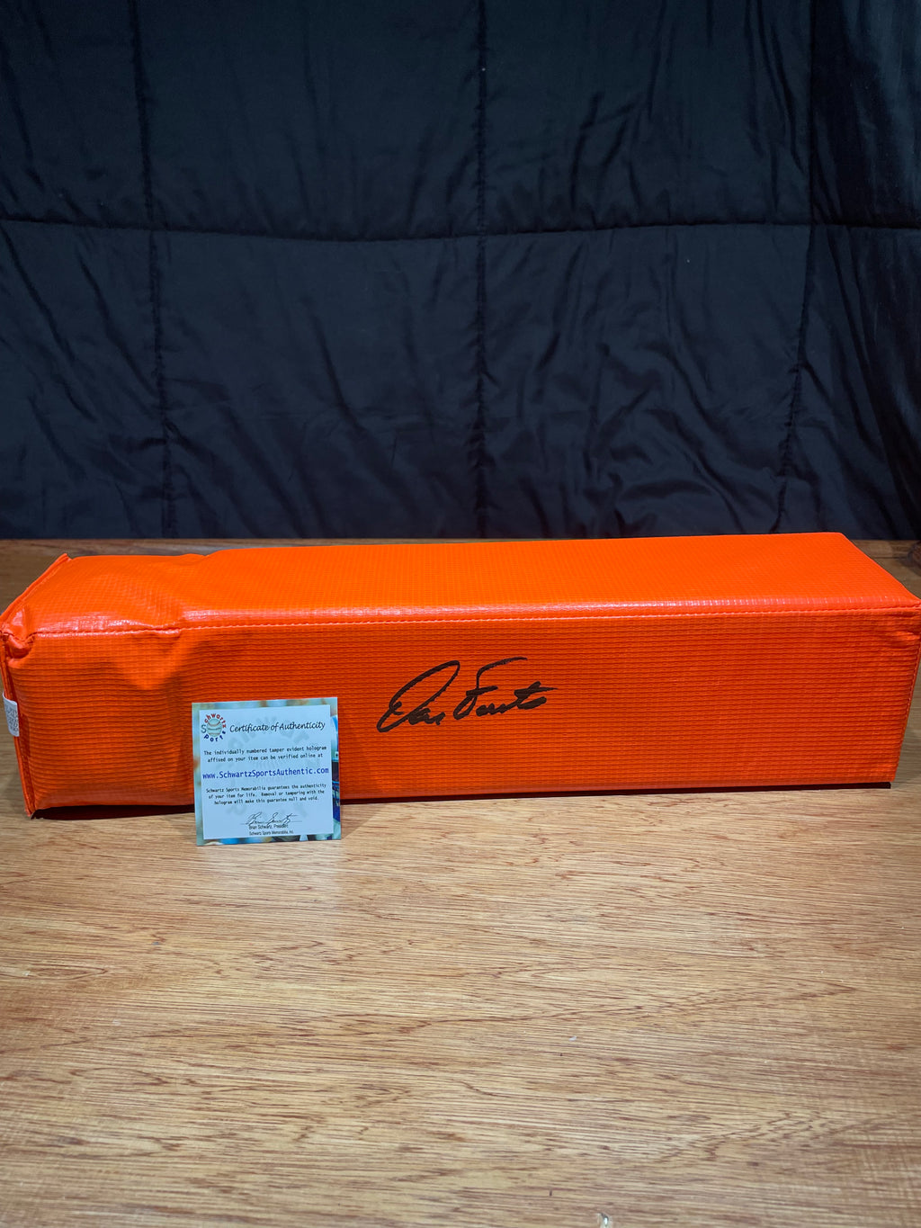 Dan Fouts Autographed End Zone Pylon- Schwartz Hologram and Certificate of Authenticity