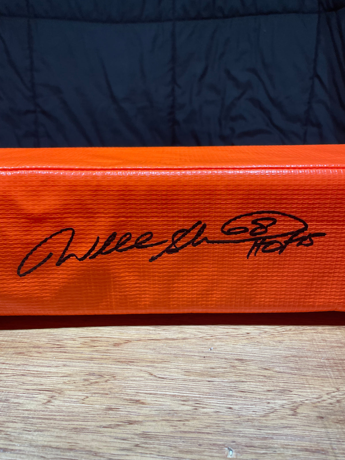 Will Shields Autographed End Zone Pylon- Schwartz Hologram and Certificate of Authenticity