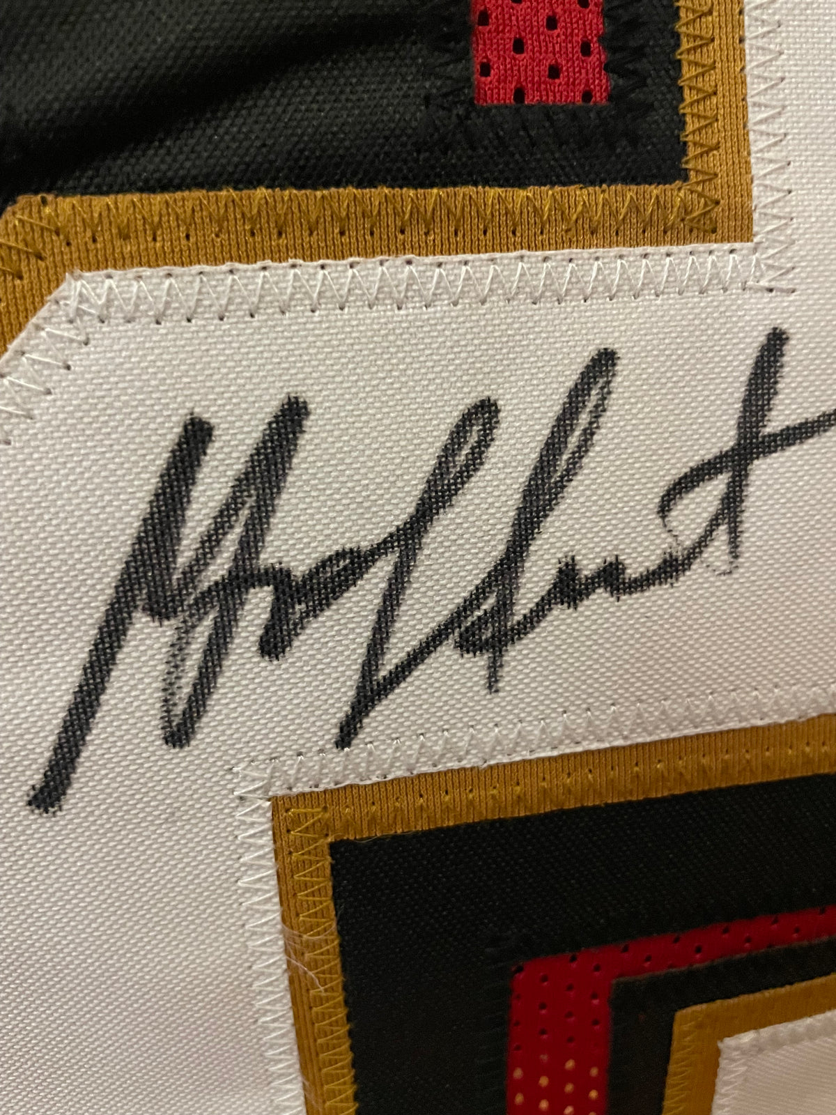 Garrison Hearst Autographed 49ers Custom Jersey - Beckett Certified