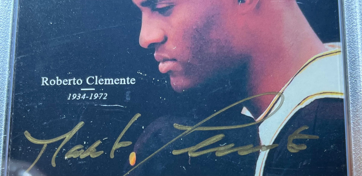Roberto Clemente Jr Autographed 1972 Sports Illustrated Tribute Cover Mini Print - Numbered 8/2121 - PSA/DNA Certified