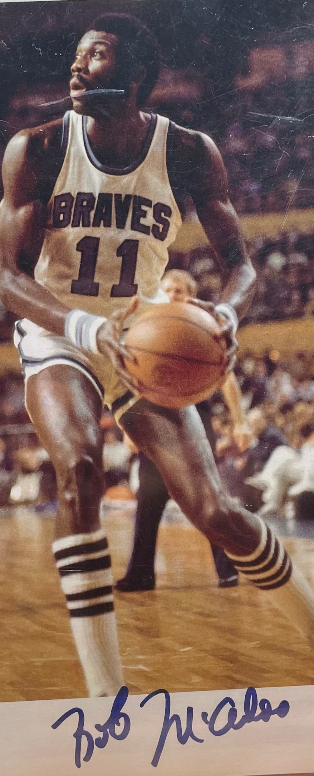 Bob McAdoo Autographed 8x10 Photograph - Beckett Certified and Full Slab Encapsulation