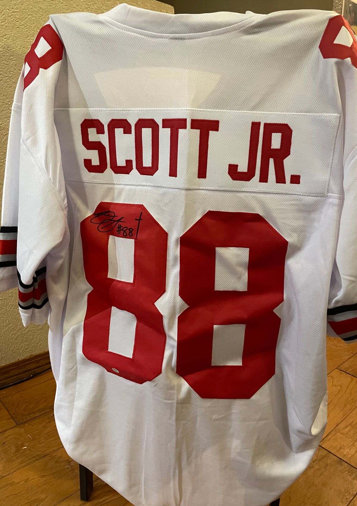 Gee Scott Jr Autographed Ohio State University Custom Jersey - JSA Certified