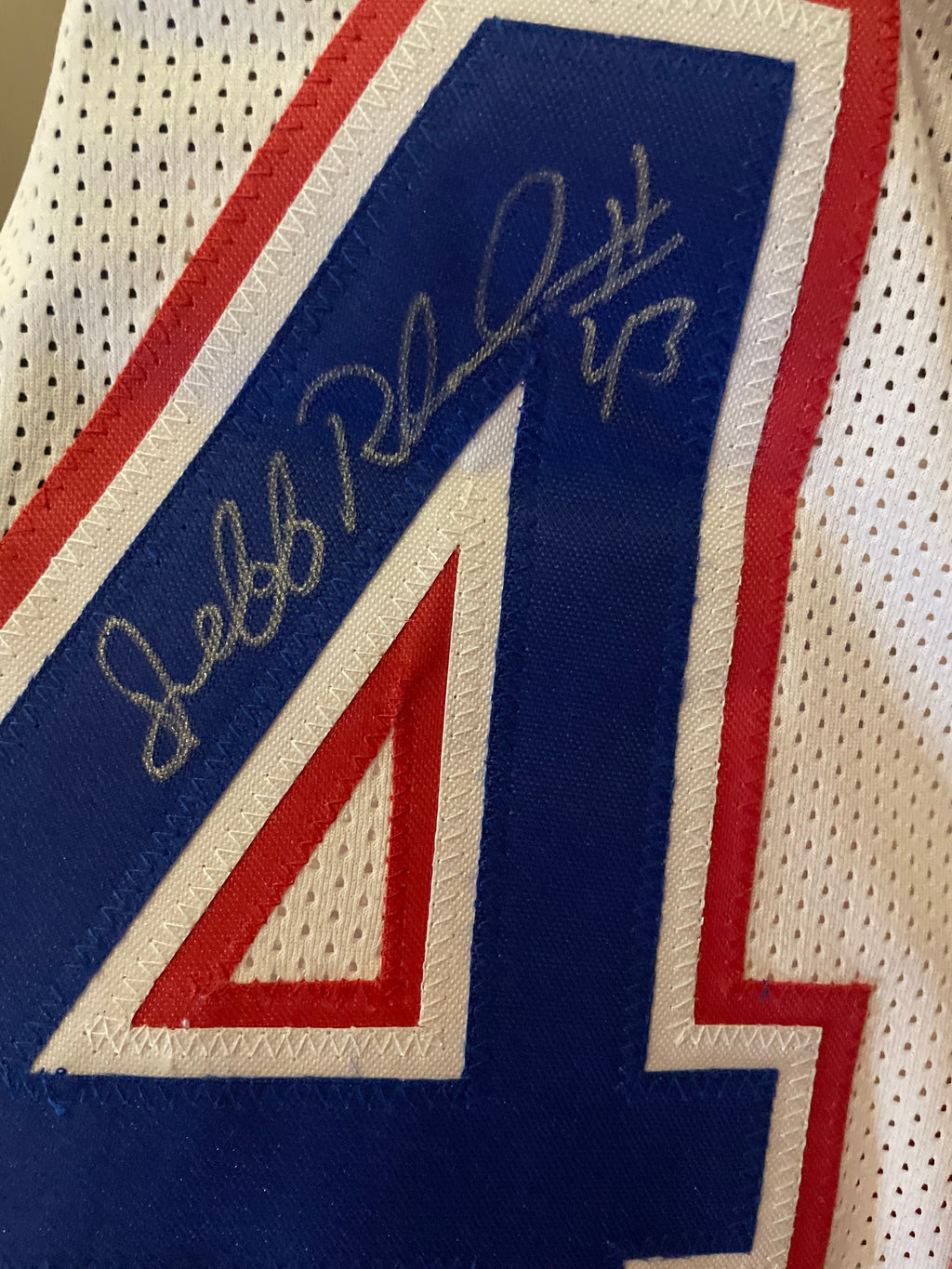 Jeff Ruland Autographed Washington Bullets Custom Jersey - AWM Certified