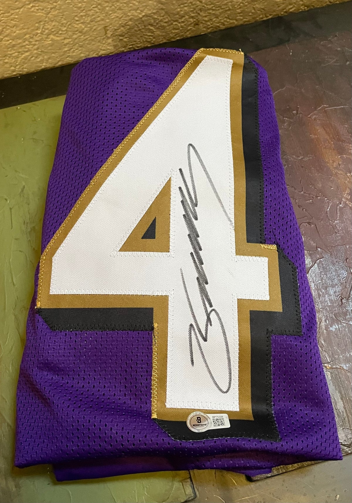 Zay Flowers Autographed Baltimore Ravens Custom Jersey - Beckett Certified