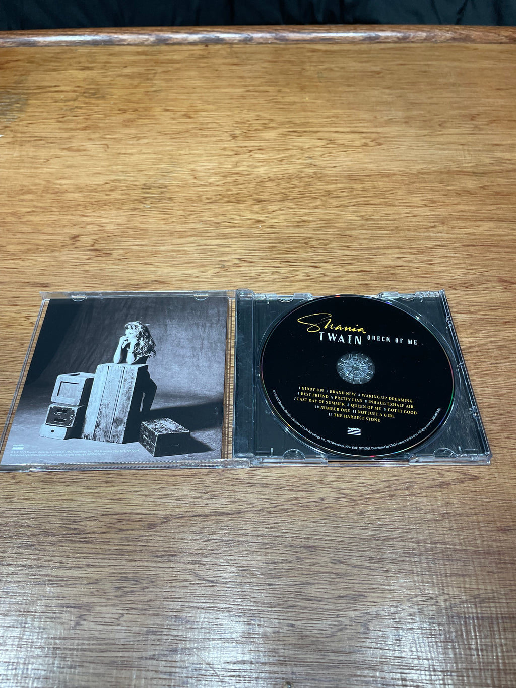Shania Twain CD “Queen of Me” with Autographed CD Insert- JSA Hologram and Certificate of Authenticity
