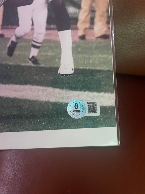 Aaron Glenn Autographed NY Jets 8x10 Photograph - Beckett Certified