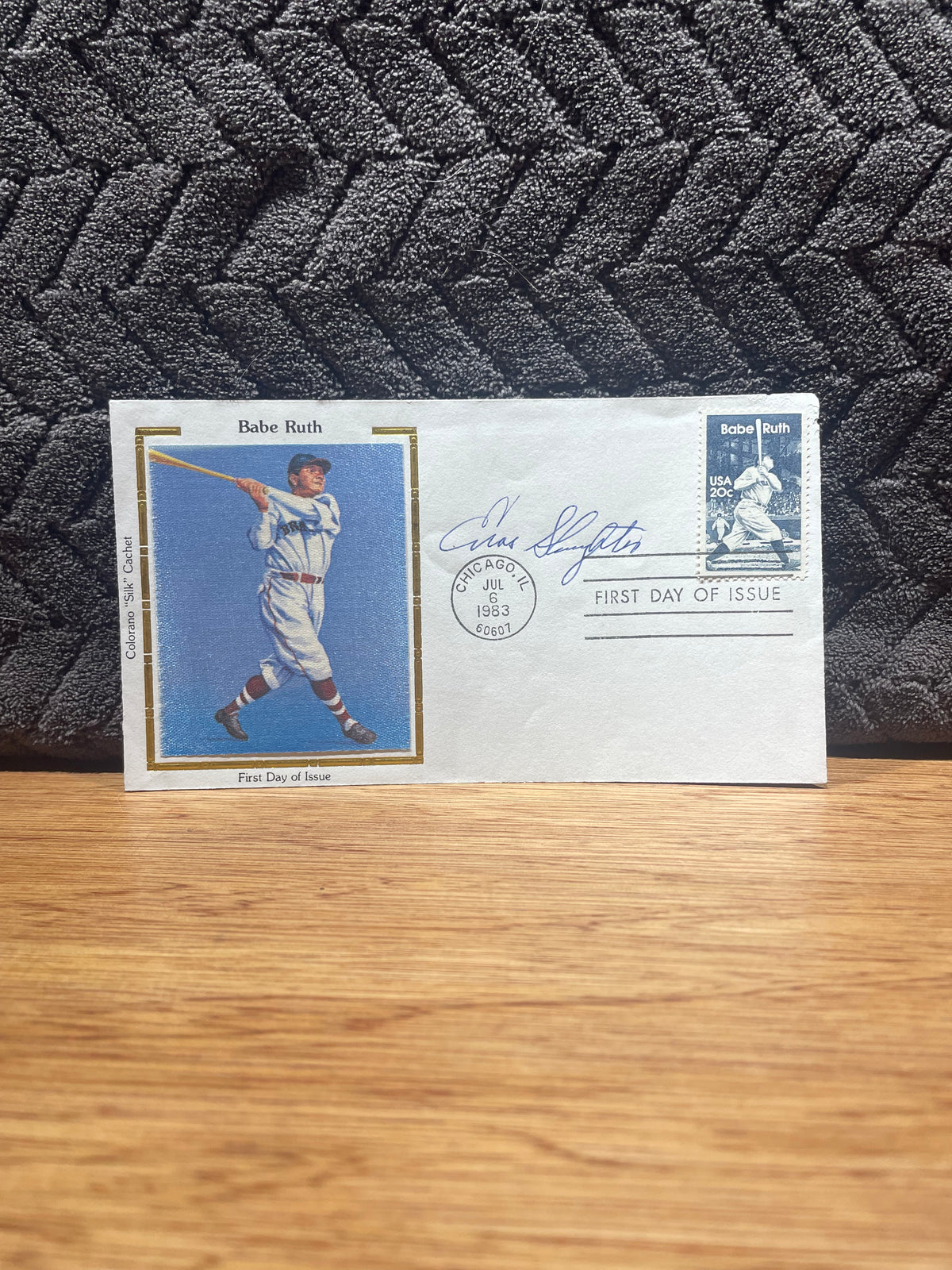 Enos Slaughter Autographed 1983 Babe Ruth First Day Cover - JSA Certified