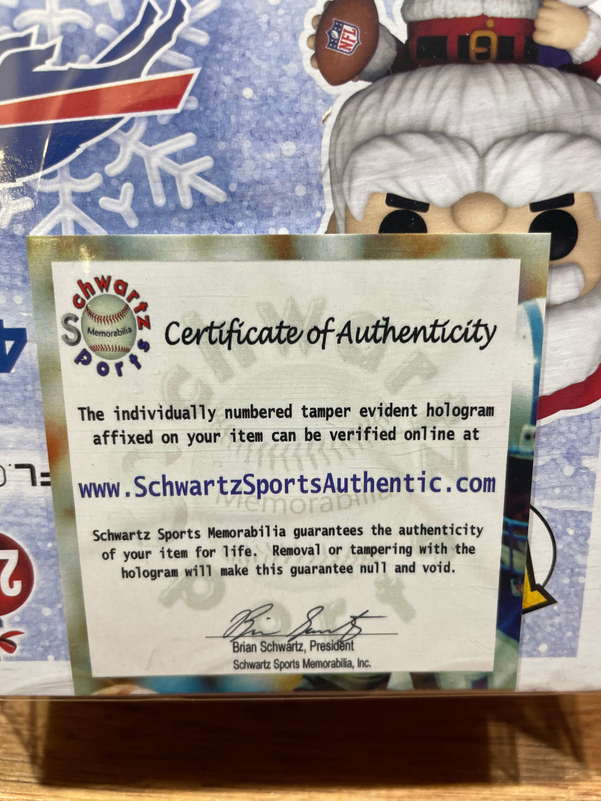 Damar Hamlin Bills Funko Pop- Schwartz Hologram and Certificate of Authenticity
