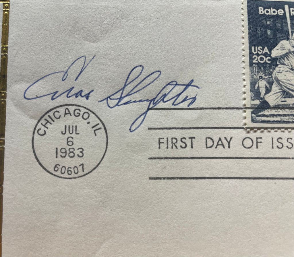 Enos Slaughter Autographed 1983 Babe Ruth First Day Cover - JSA Certified