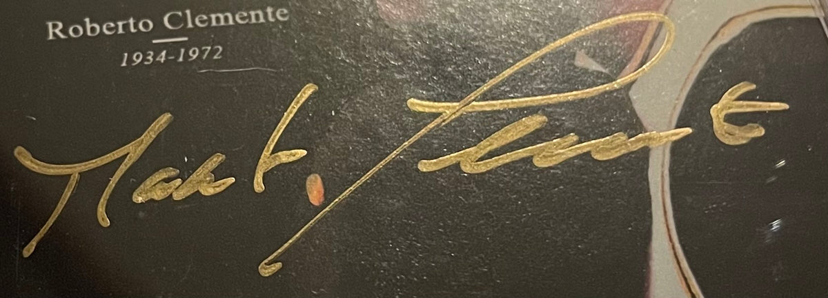 Roberto Clemente Jr Autographed 1972 Sports Illustrated Tribute Cover Mini Print - Numbered 8/2121 - PSA/DNA Certified