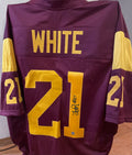 LenDale White Autographed USC Trojans Custom Jersey - AWM Certified