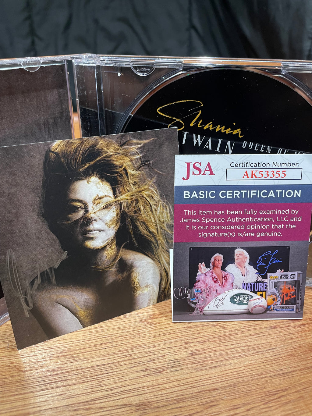 Shania Twain CD “Queen of Me” with Autographed CD Insert- JSA Hologram and Certificate of Authenticity