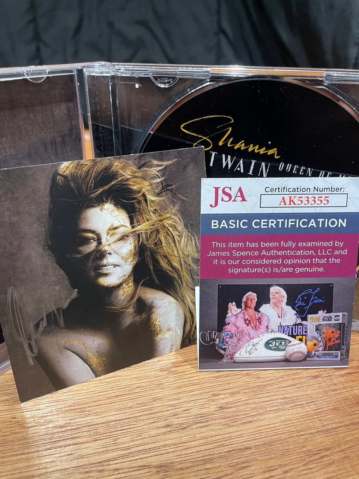 Shania Twain CD “Queen of Me” with Autographed CD Insert- JSA Hologram and Certificate of Authenticity