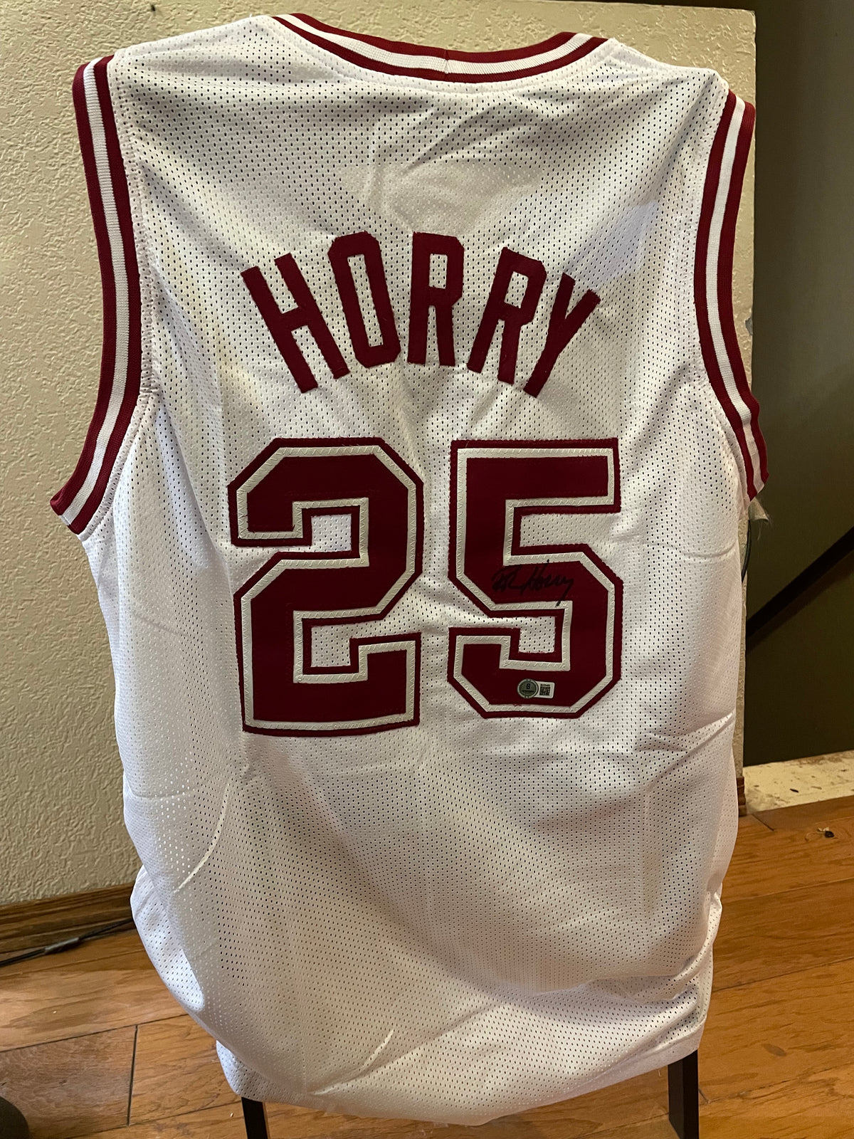 Robert Horry “Big Shot Rob” Autographed Alabama Custom Jersey - Beckett Certified