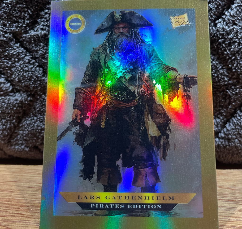 Lars Gathenhiels - 2025 Pieces of the Past - Pirate Edition - Gold Rainbow Parallel - Numbered 4/10