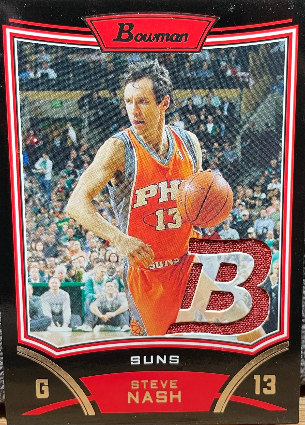 Steve Nash 2008-09 Bowman Draft Picks & Stars Bowman Relics - Game Worn
