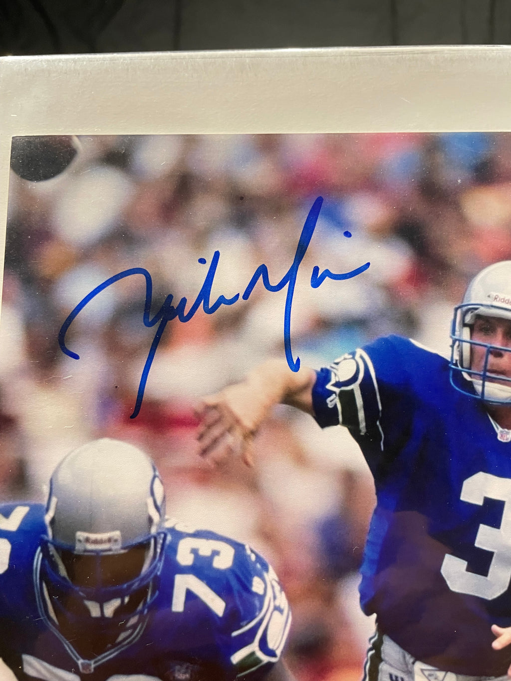 Rick Mirer Autographed 8x10 Photograph- Beckett Hologram