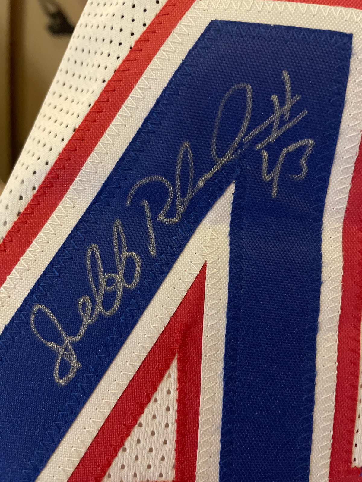 Jeff Ruland Autographed Washington Bullets Custom Jersey - AWM Certified