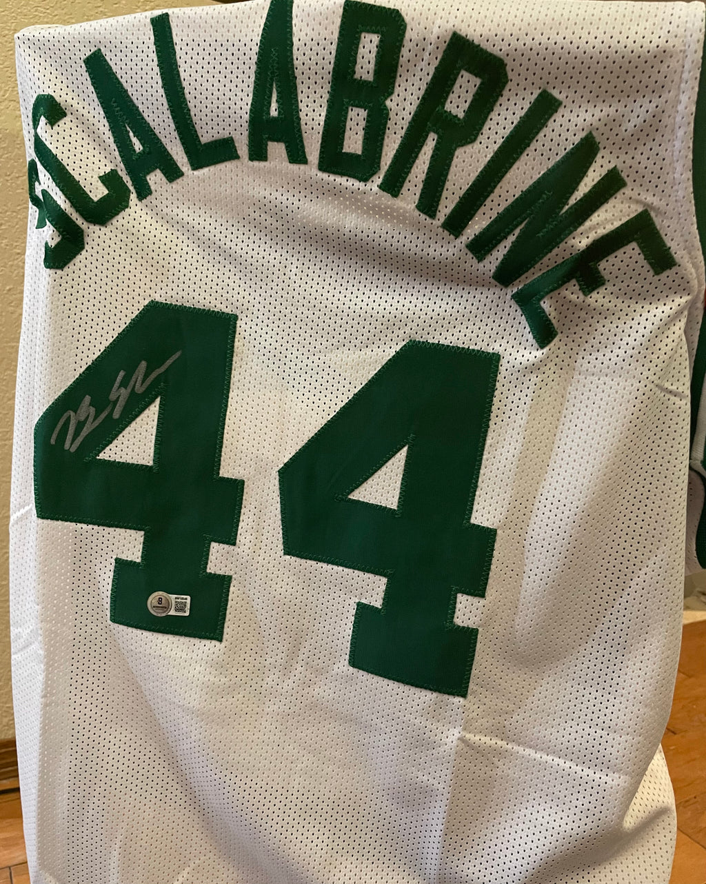 Brian Scalabrine - “White Mamba” - Autographed Boston Celtics Custom Jersey - Beckett Certified