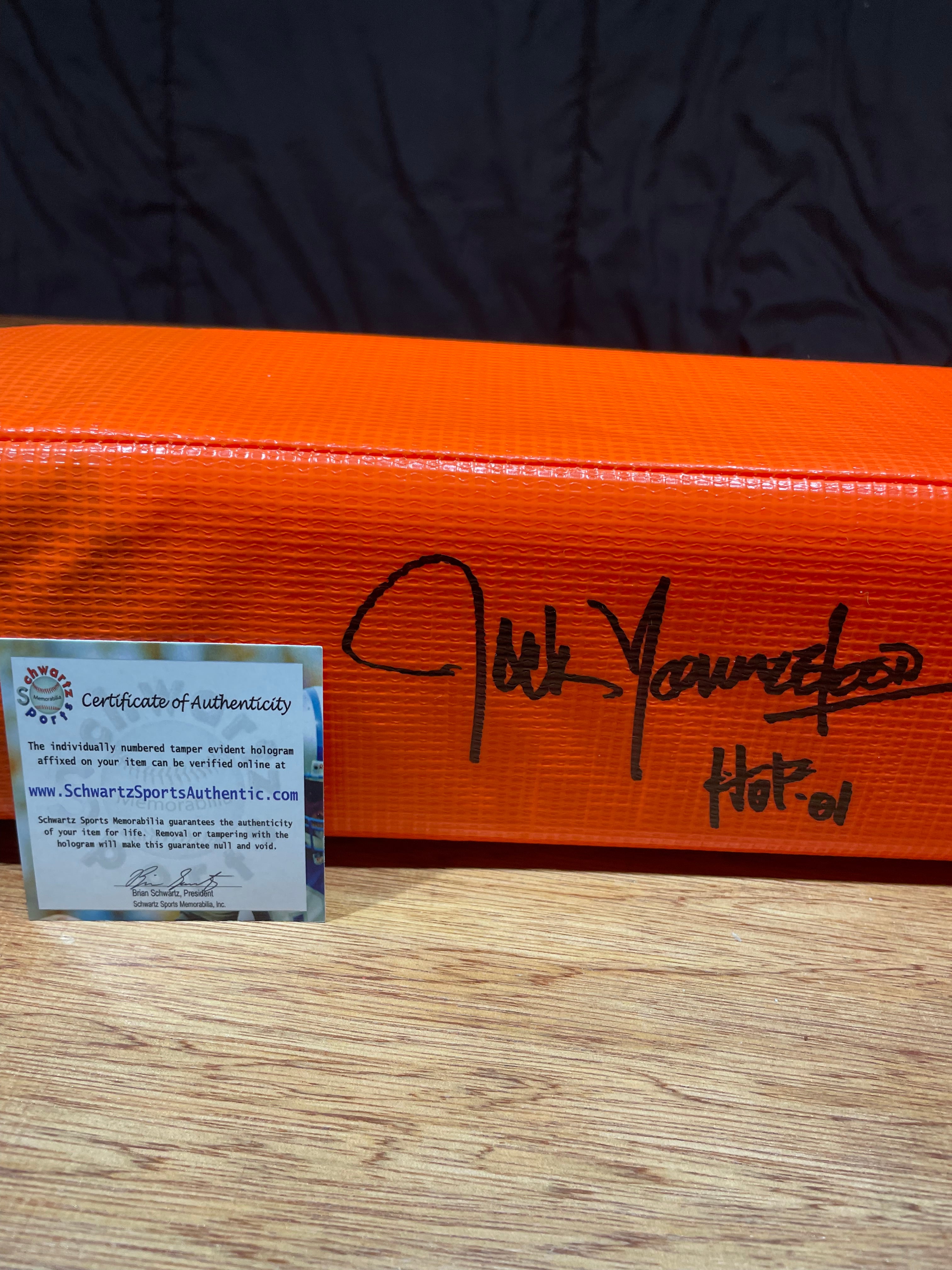 Jack Youngblood Autographed End Zone Pylon- Schwartz Hologram and Certificate of Authenticity