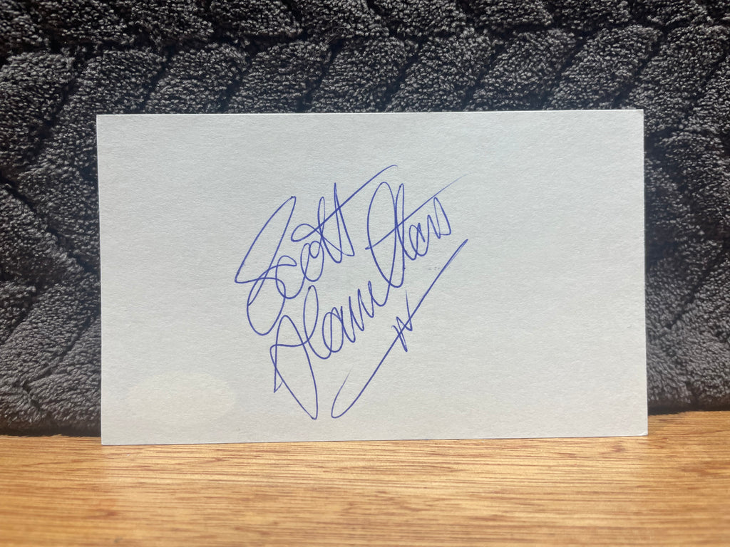 Scott Hamilton Autographed Stationary Card - JSA Certified