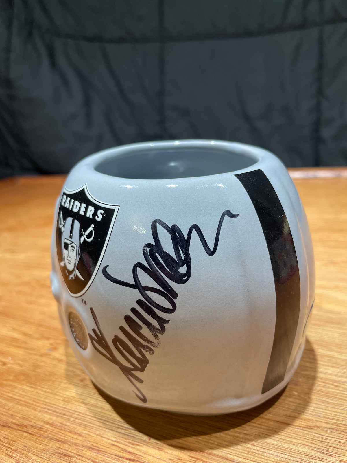 Marcus Allen Autographed Raiders Souvenir Mug - Beckett Certified