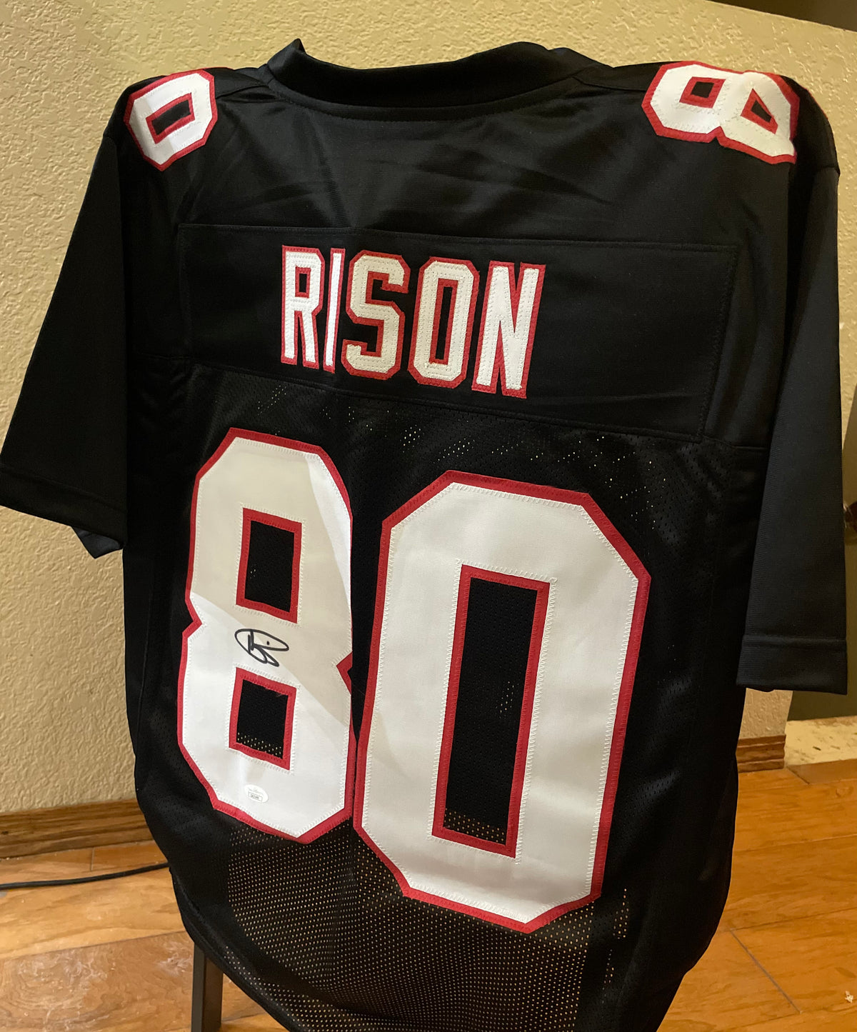 Andre Rison Autographed Atlanta Falcons Custom Jersey - JSA