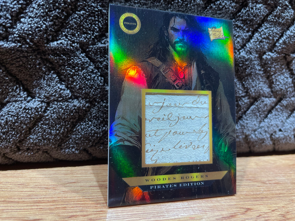 Woodes Rogers - Authentic Relic Card- 2025 Pieces of the Past - Pirate Edition
