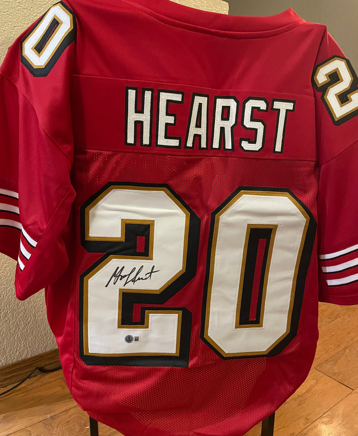 Garrison Hearst Autographed 49ers Custom Jersey - Beckett Certified